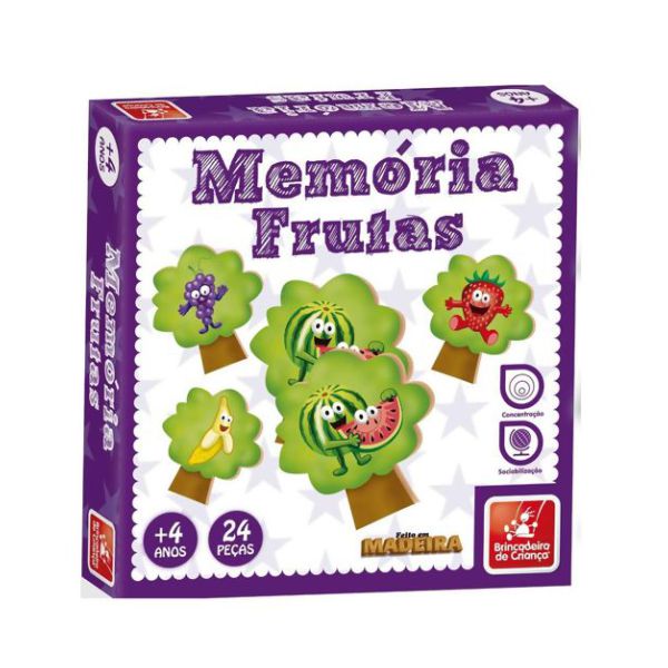 Jogo da Memoria - Frutas - Xalingo
