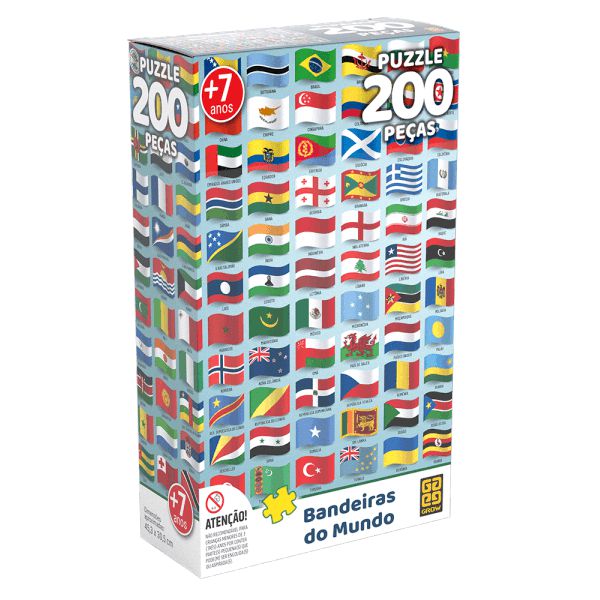 Quebra-cabeça (Puzzle): Horários do Mundo - 200 peças