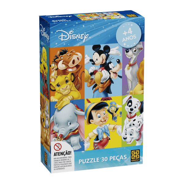 Quebra-Cabeça 30 Peças Disney Grow - Up Brinquedos