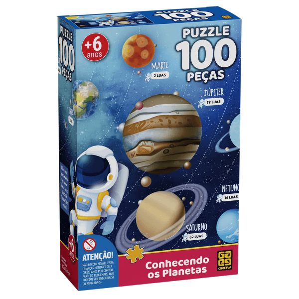 Puzzle 100 peças Dinossauros - Loja Grow