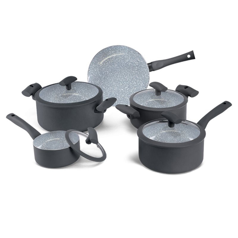 Conjunto de Panelas Hercules Soft Touch – Cozinha Moderna - Super Depo