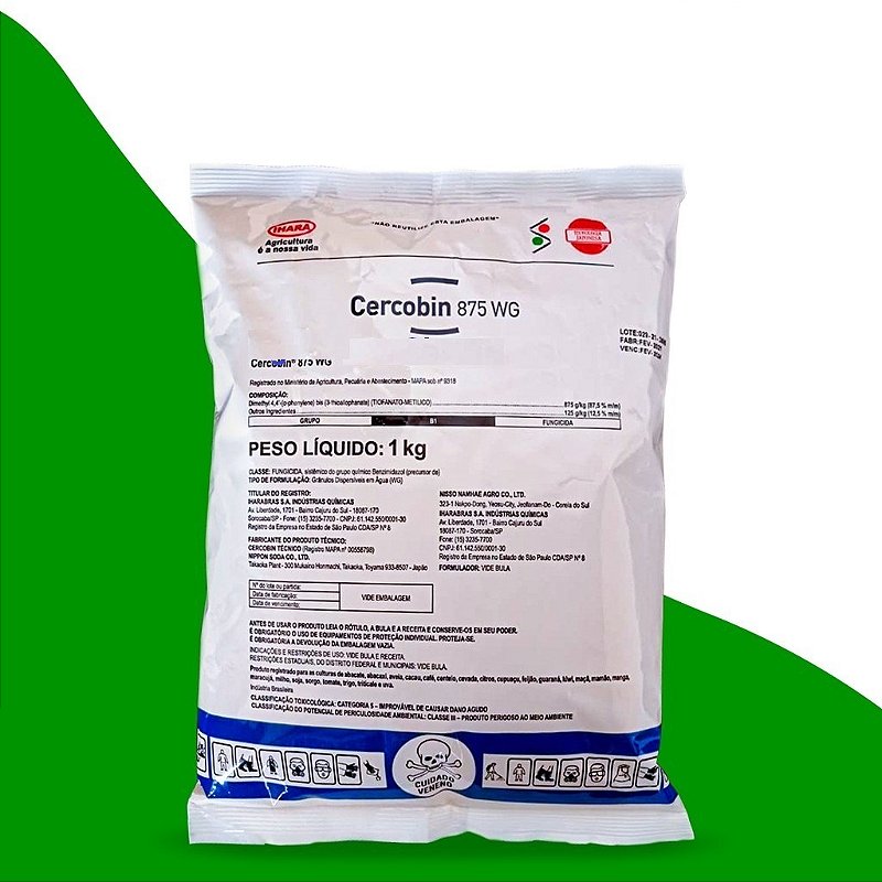 Fungicida Cercobin 875 WG 1 kg IHARA Roundup Original Loja Virtual