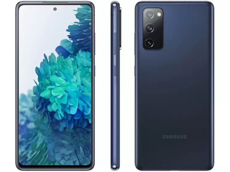 Smartphone Samsung Galaxy S20 FE 5G 128GB Azul - Marinho 6GB RAM 6,5” Câm.  Tripla + Selfie 32MP - iphonesamericanos.store