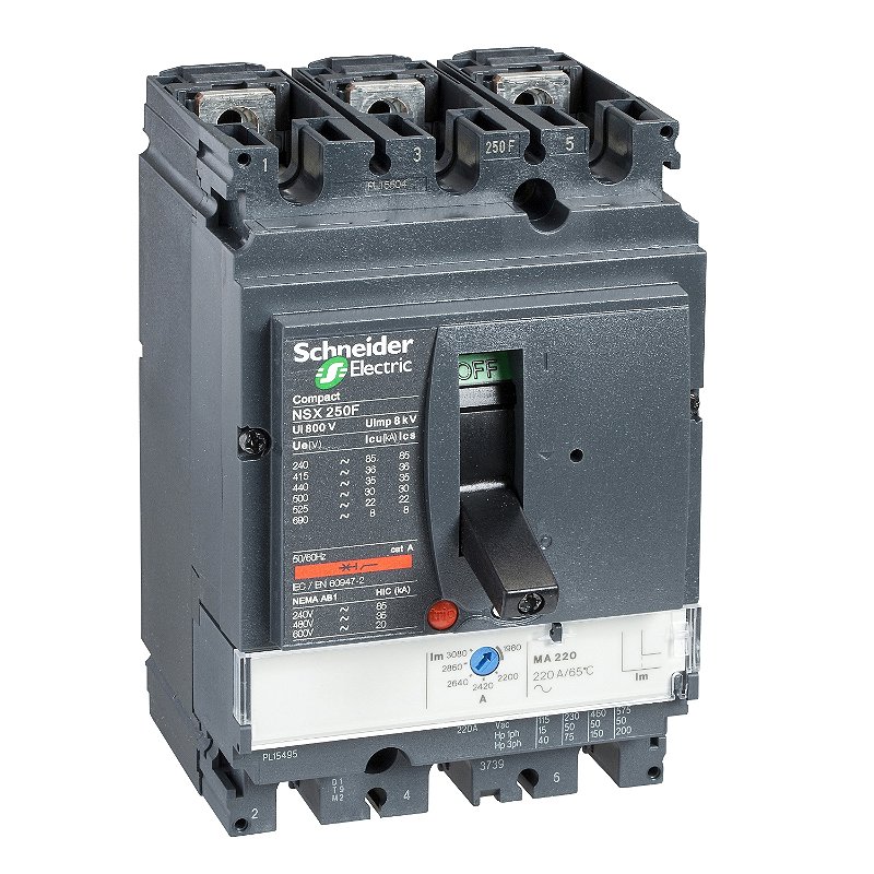 Disjuntor Nsx250H Ma150 3P LV431757 SCHNEIDER - Lumilux Materiais ...