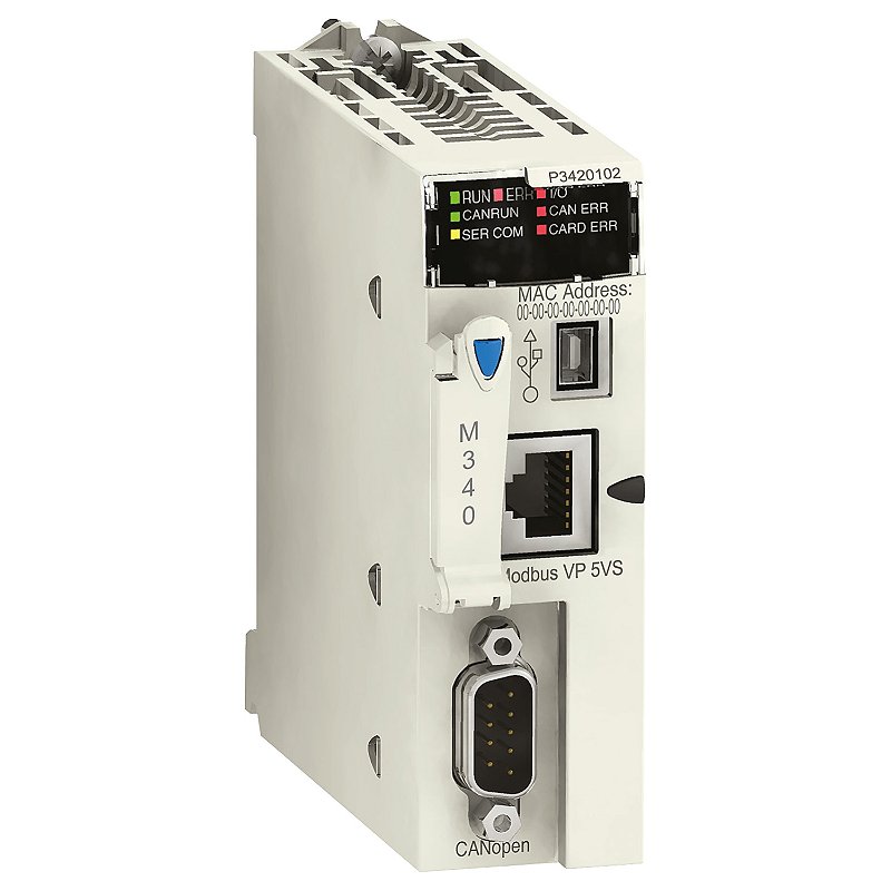 Modulo M340 Processador 4Mb 1 Porta Canopen1 Porta Modbus BMXP3420102 ...