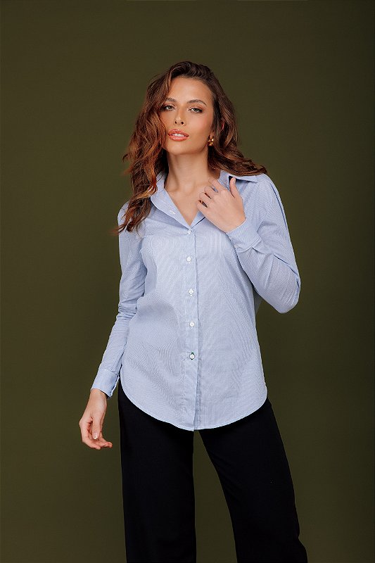 Camisa Algodão Listrada Renata