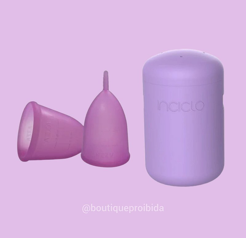 Coletor Menstrual Médio + Cápsula Esterilizadora