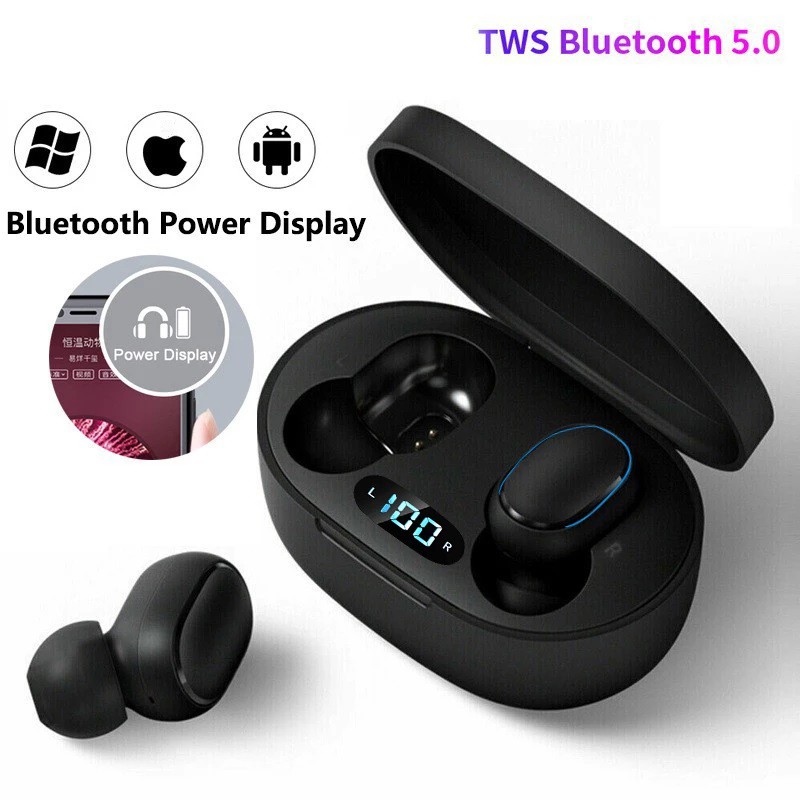 Fone de Ouvido Sem fio Bluetooth 5.0 E7s Com LED - PIPs Store