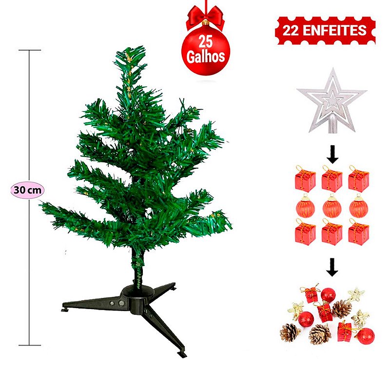 Árvore De Natal Branca 90 cm Importada