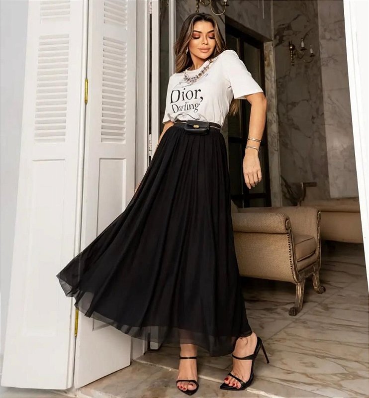 Saia Plissada Fotos De Saias Da Moda Saia Plissada Midi Mercado