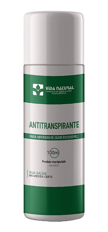 Antitranspirante Spray P/ Hiperidrose (suor Excessivo) 100ml - Farmácia  Vida Natural