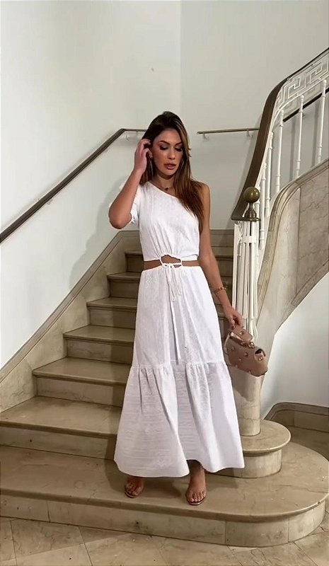 Vestido laise ombro a deals ombro