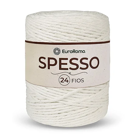 Barbante Euroroma Spesso 24 Fios 1kg - Cru Natural