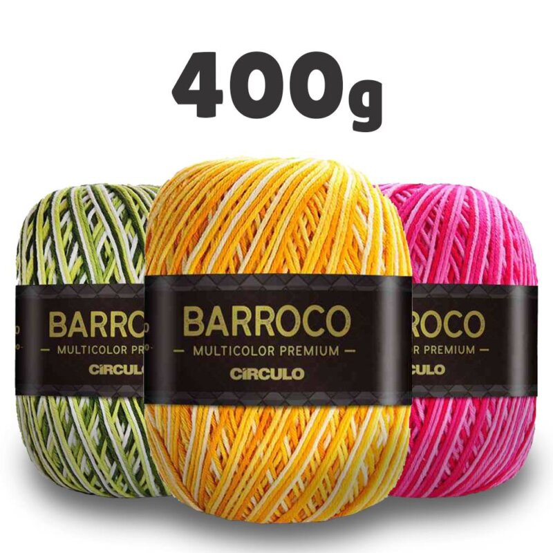 Barbante Barroco Multicolor Premium 400g