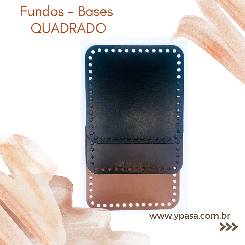 Fundos - Bases de Couro Sintético -  QUADRADO vários tamanhos