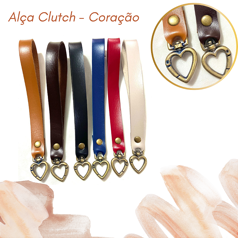 Alça De Mão Para Bolsa Clutch - CORAÇÃO