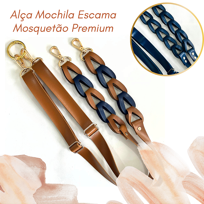 Alça de mochila ESCAMA - Mosquetão Premium