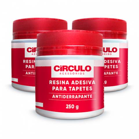 Resina Adesiva para Tapetes 250g - Antiderrapante - Círculo
