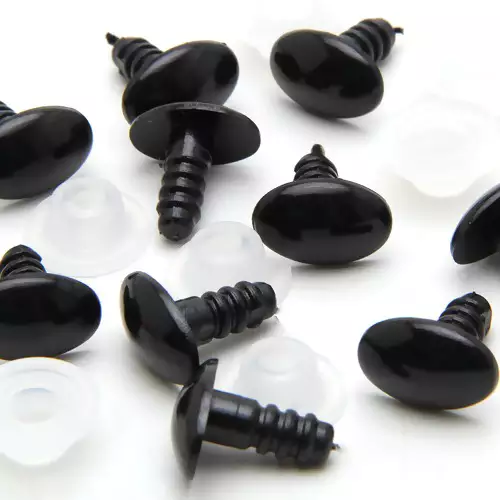 Focinho-Olho para Amigurumi Oval 12mm