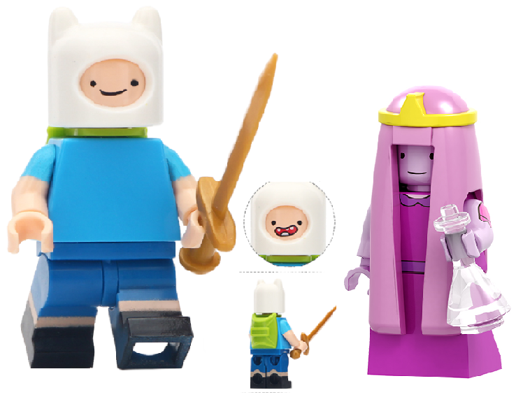 Kit Com 5 Personagens Hora De Aventura Colecionável - 5cm