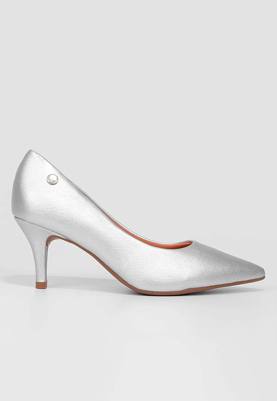 Scarpin glitter prata sales