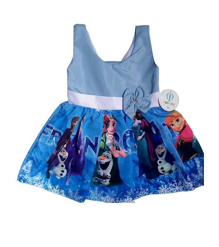 Vestido Temático Moana Bebê E 1 ano - PopKids Store Moda Infantil