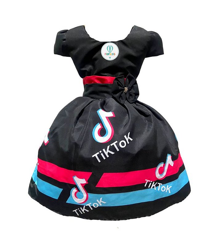 Vestido Tik Tok 8 anos - PopKids Store Moda Infantil