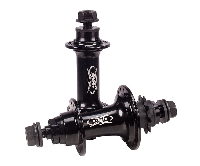 Par de Cubos Pro-X Cog 9 Dentes Eixo 14mm Tras. e 3/8 Diant