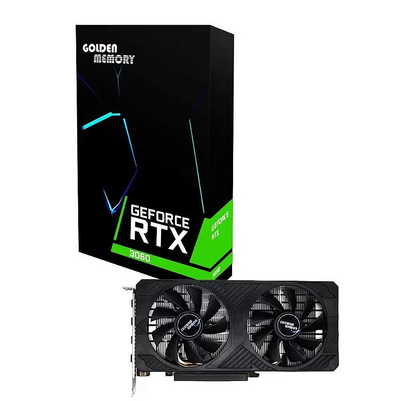 RTX3060　12gb PLACA DE VÍDEO PCI EXP. 12GB/192BITS RTX3060M GOLDEN MEMORY