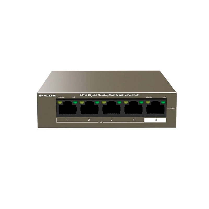 SWITCH IP-COM G1105P-4-63W 5 PORTAS POE 10/100/1000 BOX I - GPJ