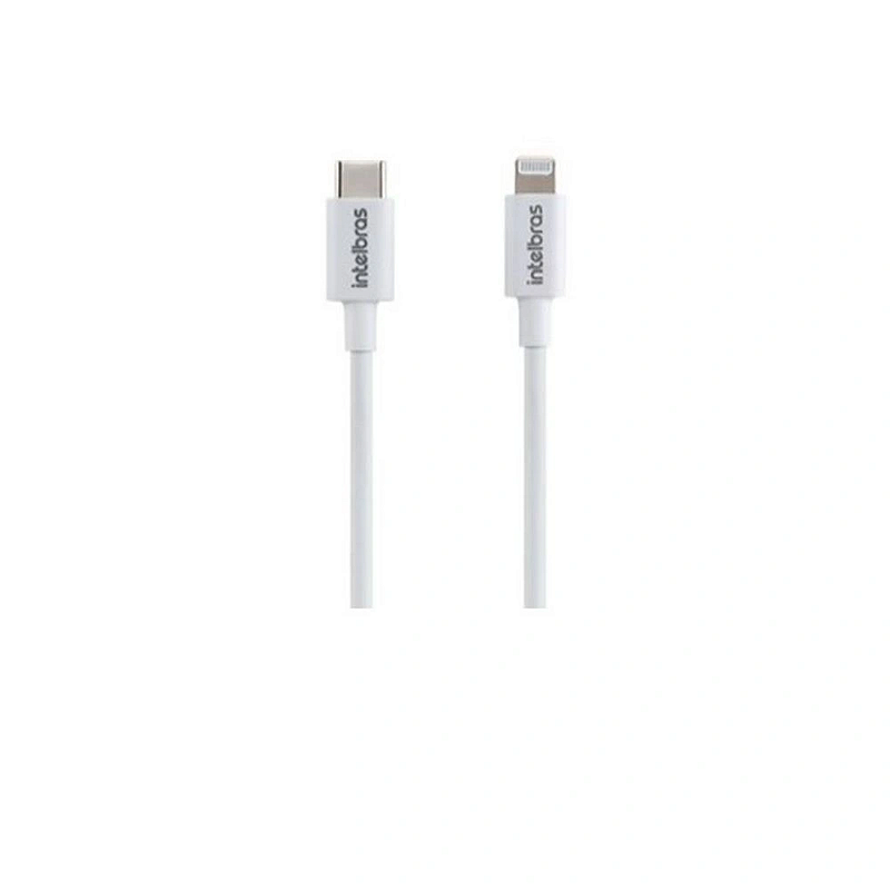 Cabo USB - USB-C 1,2m PVC branco Intelbras EUAC 12PB - intelbras