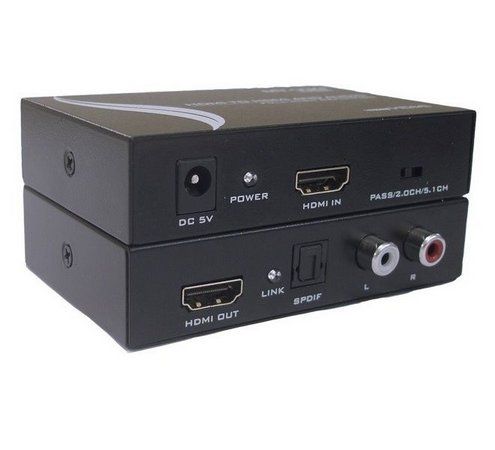 Extrator de áudio HDMI com audio digital e analogic - Conexão sem limites