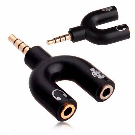 Adaptador P3 macho para 2 p2 femea divide fone e microfone - Conexão sem  limites