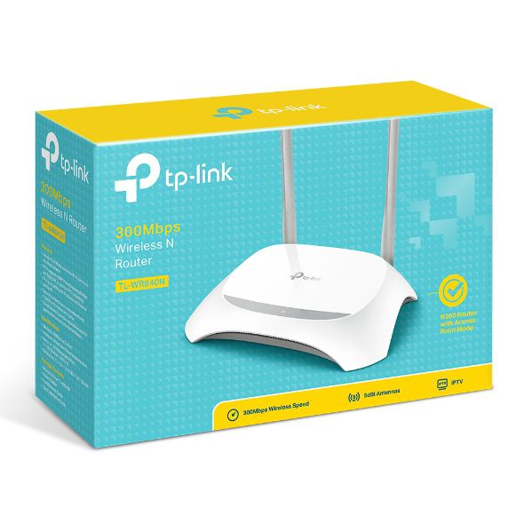 Roteador Wireless N 300Mbps-840N-Tp-Link - Conexão sem limites