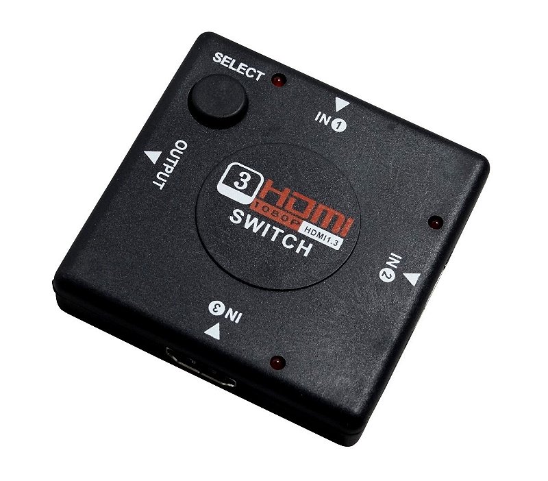 Chaveador Switch Hdmi 3 X 1 Versão 1.4 - Conexão sem limites