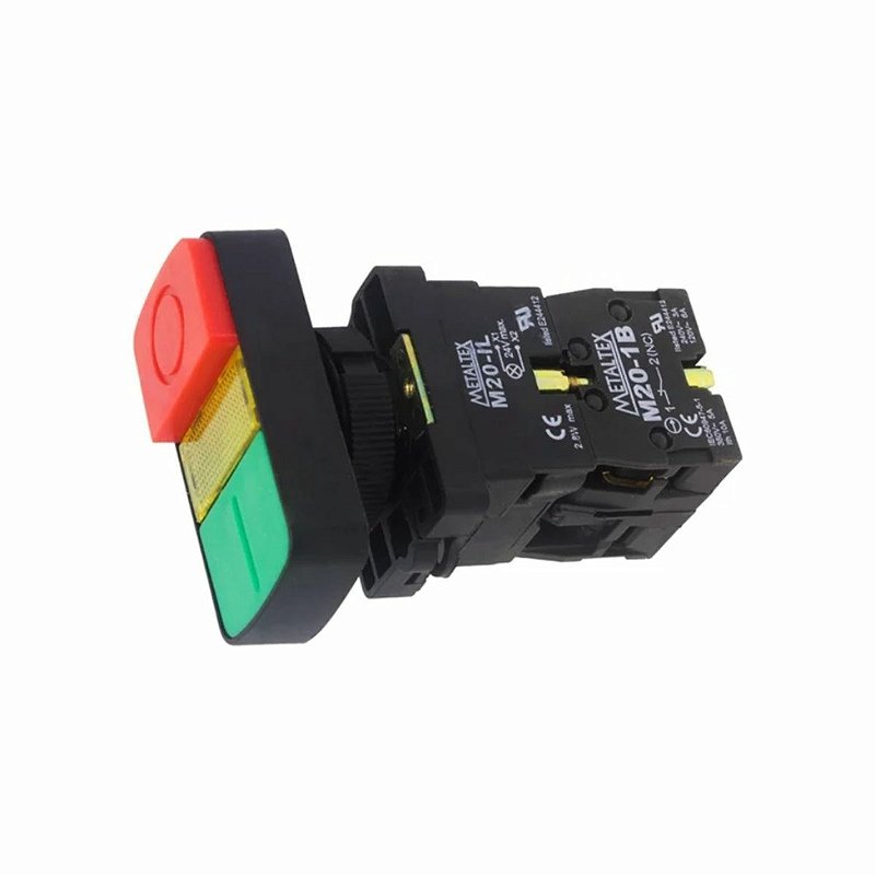 Pana Color診断器 210 P20IDL-Y7-1C | Botão Duplo Iluminado 24.v - Verde/Vermelho