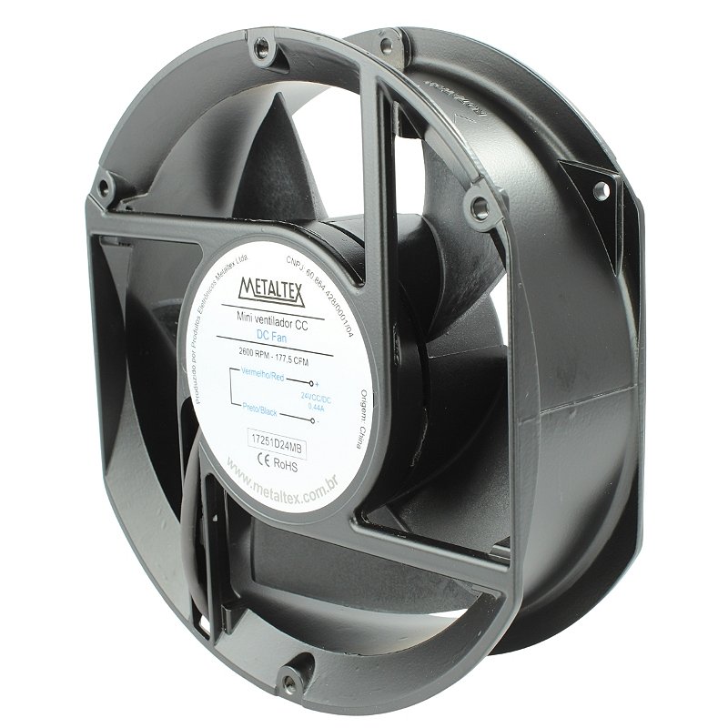 ‎‎^_-☆ 17251D24MB | Ventilador Cooler 172x151x51mm 24v | Metaltex - LUZ