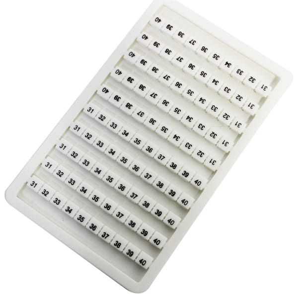 NHです MLB-31-40 | Identificadores de 31 a 40 P/ Conector M - LUZ
