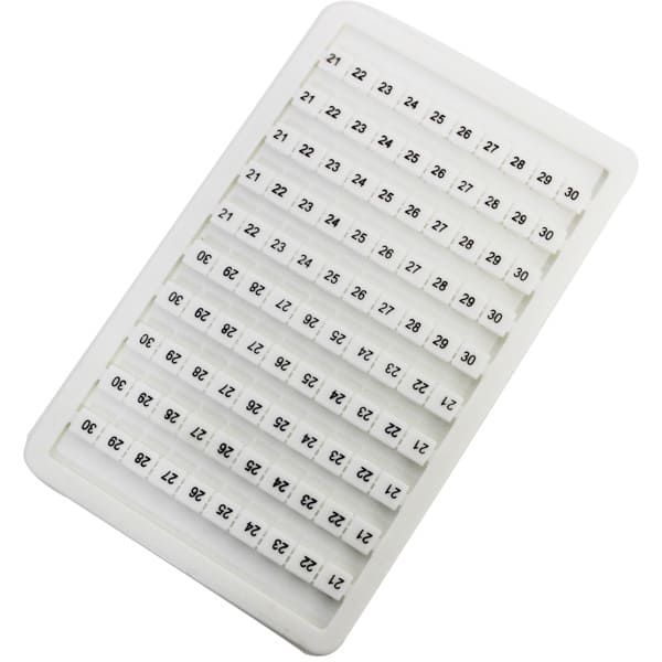 MLB-21-30 | Identificadores de 21 a 30 P/ Conector M | Metaltex