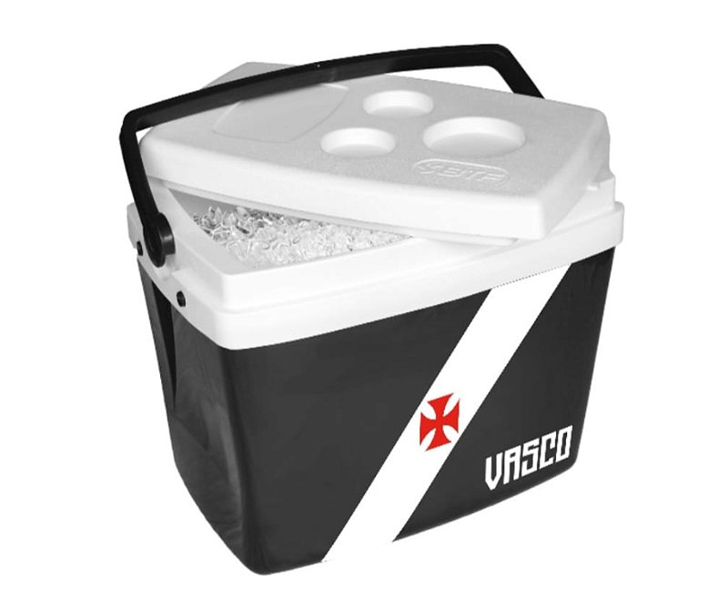 CAIXA TERMICA 34L Preta - Vasco - Botafogo Lar & Lazer