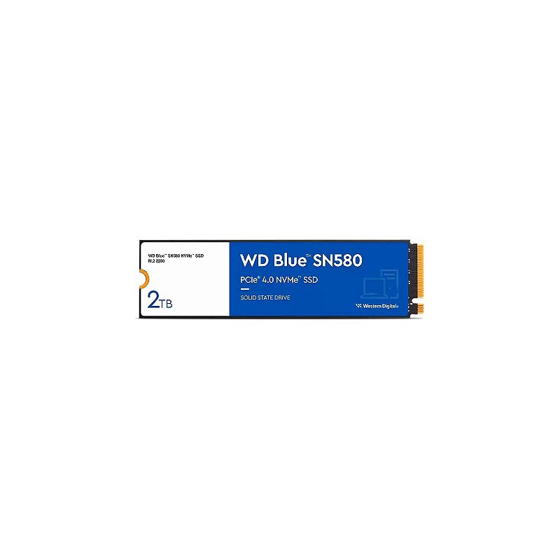 WD Blue SN580 NVMe SSD 2TB WDS200T3B0E ② SSD WD 2TB Blue M-2 2280 SN580 Nvme Pcie WDS200T3B0E - Processtec