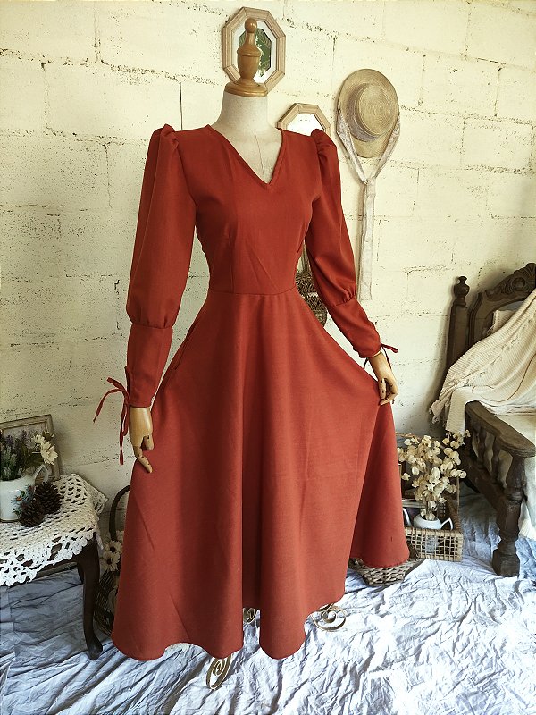 Vestido Campos de Outono