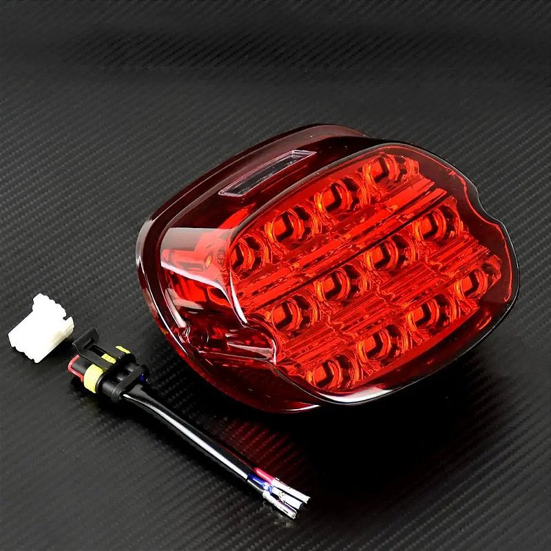 Lanterna Traseira Luz De Freio Led Harley Xl883 Dyna Fat Boy