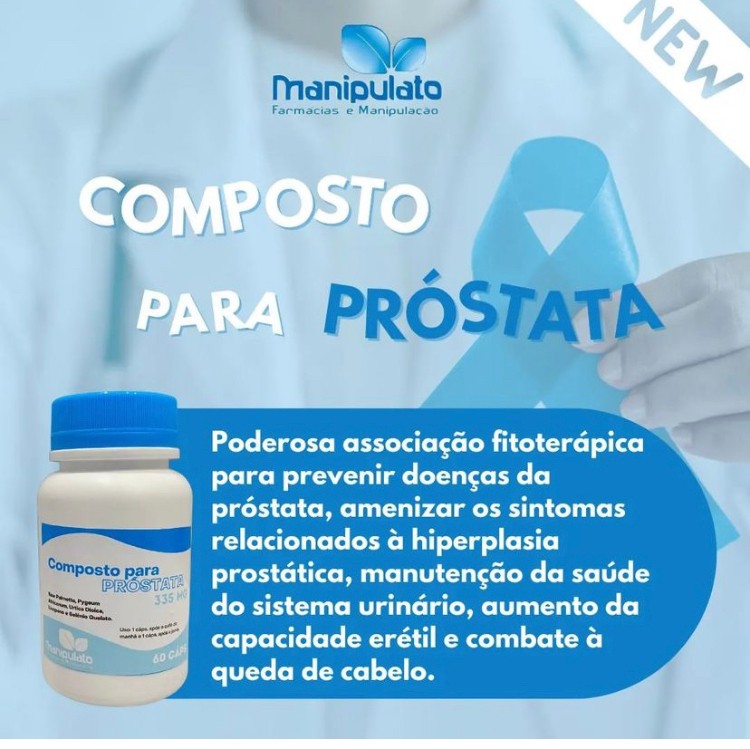 Composto para Auxiliar na Saúde da Próstata 60 Doses