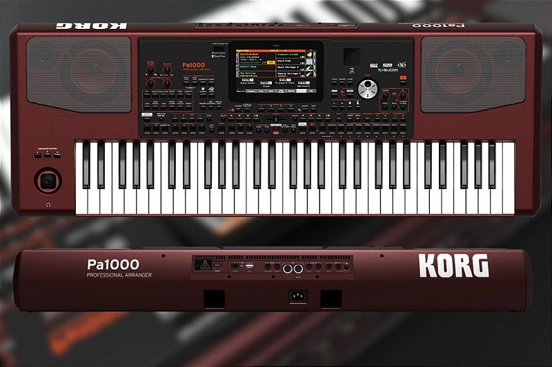 Teclado arranjador Korg PA 1000 - Produto Novo - Miriade Music