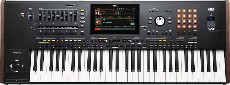 Teclado Arranjador PA 5X Pro 61 - Teclado Novo - Miriade Music