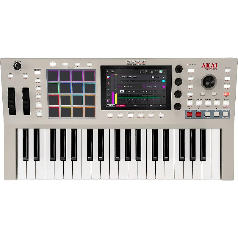 Teclado Workstation Akai MPC Key 37 ➜ 2ª GERAÇÃO - Produto Novo