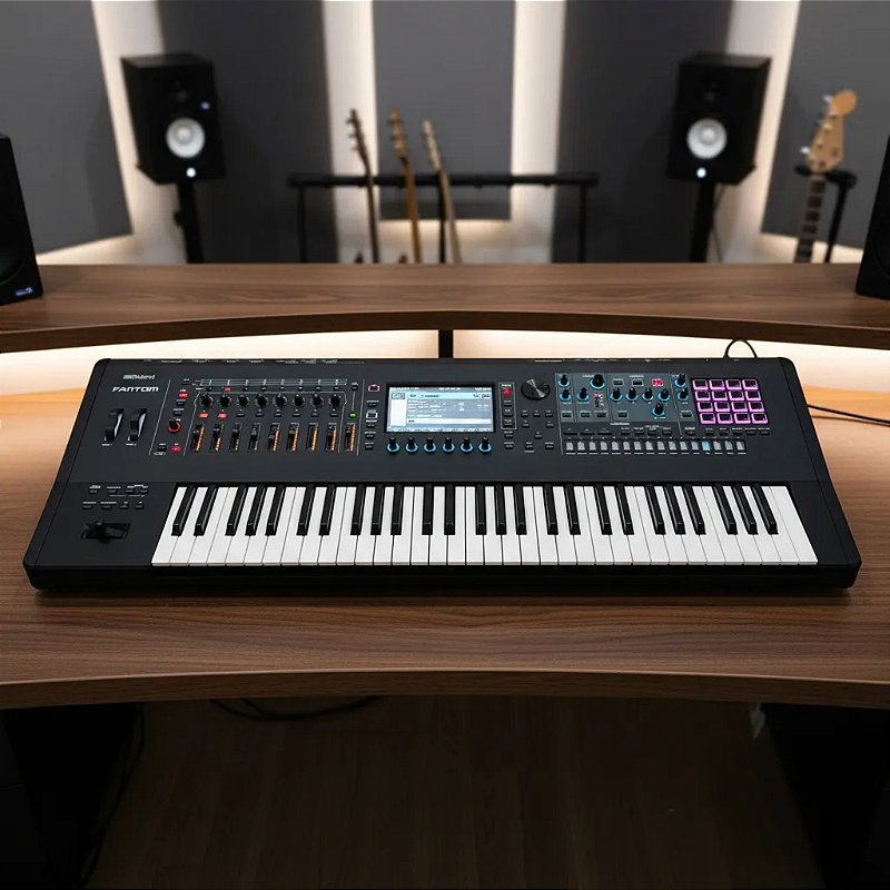 Teclado Workstation Roland Fantom 6 EX - Produto Seminovo
