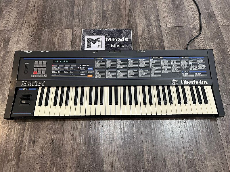 Sintetizador Vintage Oberhein Matrix 6 - Produto Vintage - Único