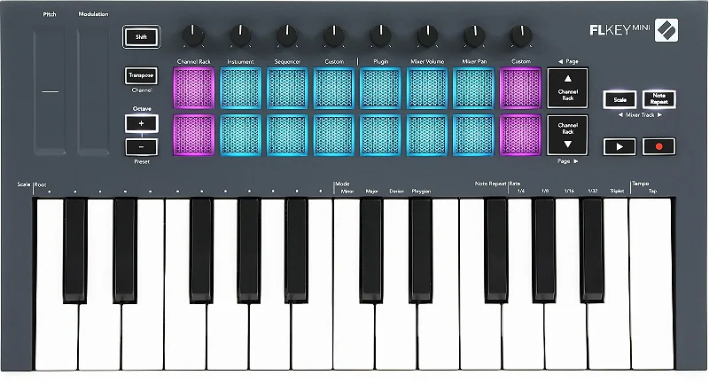 DTM・DAW FLkey mini Controlador MIDI Novation FLkey 25 Mini - Produto Novo - Miriade